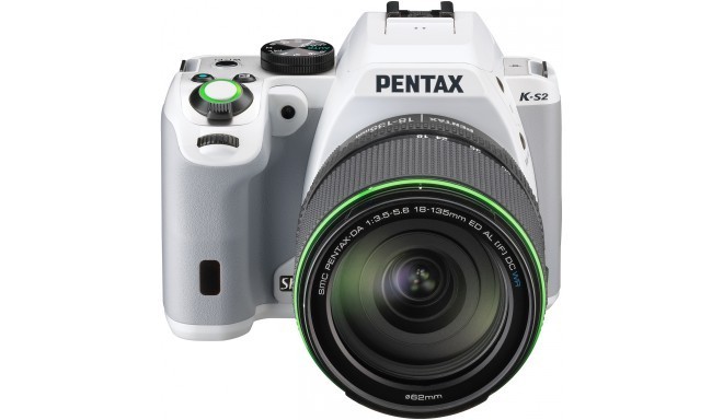 Pentax K-S2 + 18-135mm WR Kit, white