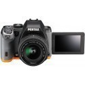 Pentax K-S2 + 18-50mm WR + 50-200mm WR Kit, black/orange