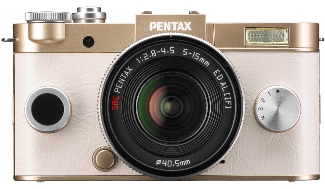Pentax Q-S1 + 02 Standard Zoom Kit, золотистый