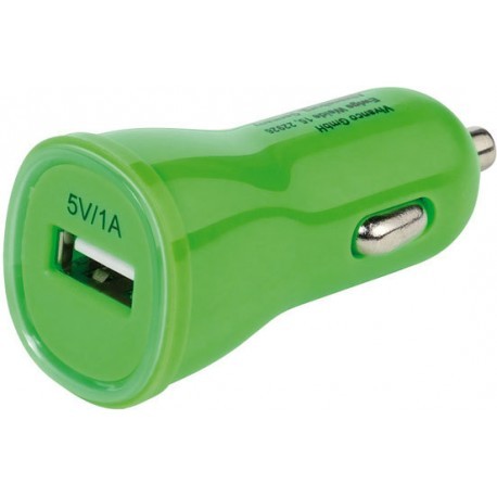 Vivanco autolaadija USB 1000mA, roheline (35930)