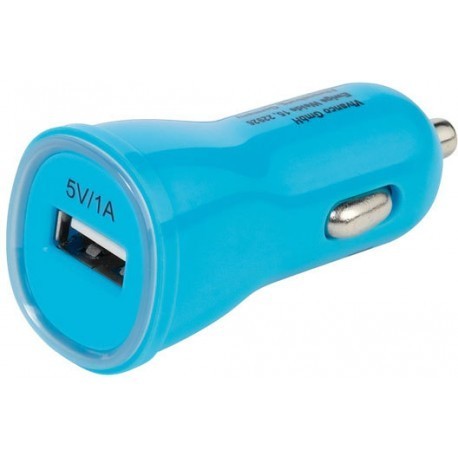 Vivanco autolaadija USB 1000mA, sinine (35929)