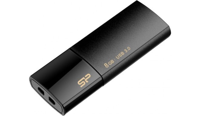 Silicon Power mälupulk 8GB Blaze B05 USB 3.0, must