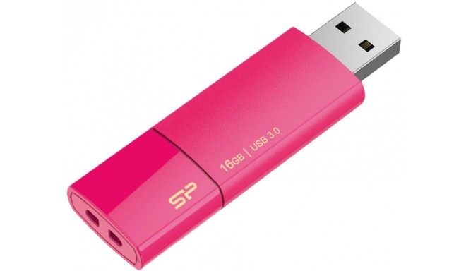 Silicon Power mälupulk 16GB Blaze B05 USB 3.0, roosa