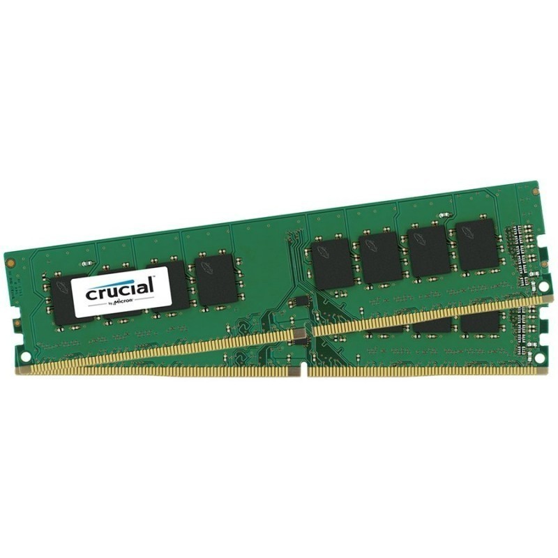 Crucial DRAM 8GB Kit (4GBx2) DDR4 2400 MT/s (PC4-19200) CL17 SR x8