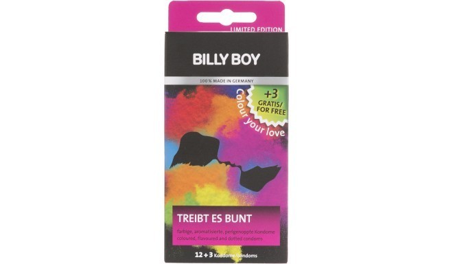 Billy Boy condom Colour Your Love 12+3