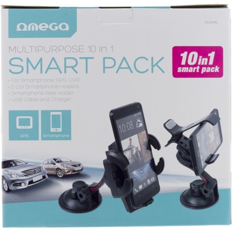 Omega universāls auto turētājs 10 vienā Smart Pack (OUCH10)