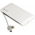 Platinet Power Bank Leather 6000mAh, white (42836)