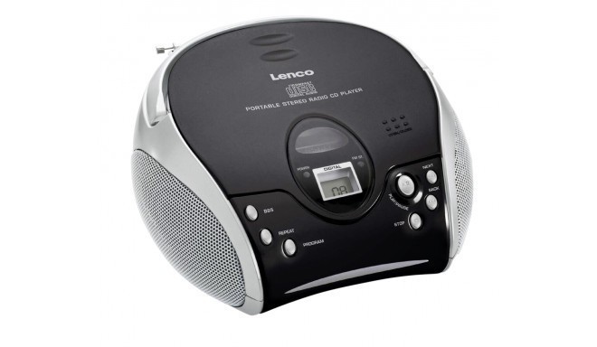 Lenco radio-CD player SCD-27 BK, black/silver