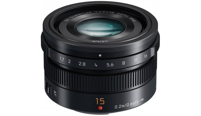 Panasonic Leica DG Summilux 15mm f/1.7 ASPH, black