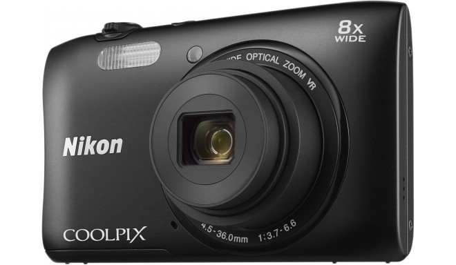 Nikon Coolpix S3600, черный