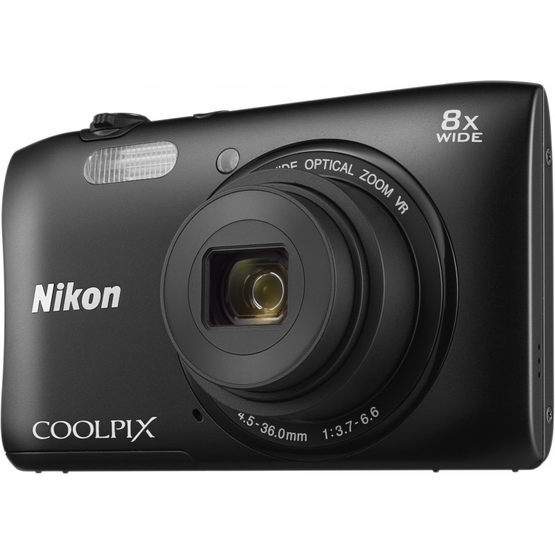 Nikon Coolpix S3600, must Kompaktkaamerad Photopoint