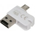 Platinet card reader microSDHC OTG, white (42860)