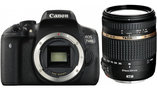 Canon EOS 750D + Tamron 18-270mm VC PZD
