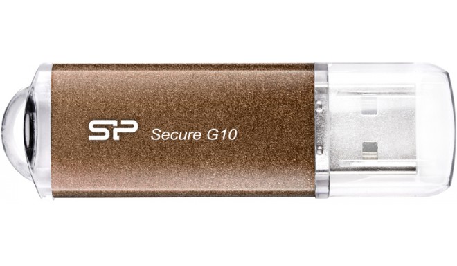 Silicon Power mälupulk 8GB Secure G10, pronks