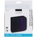 Vivanco CD/DVD wallet for 24, black/purple (31788)