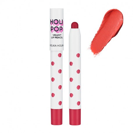Holika Holika Holi Pop Velvet Lip Pencil CR04 Coral