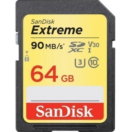 SanDisk mälukaart SDXC 64GB Extreme 90MB/s V30