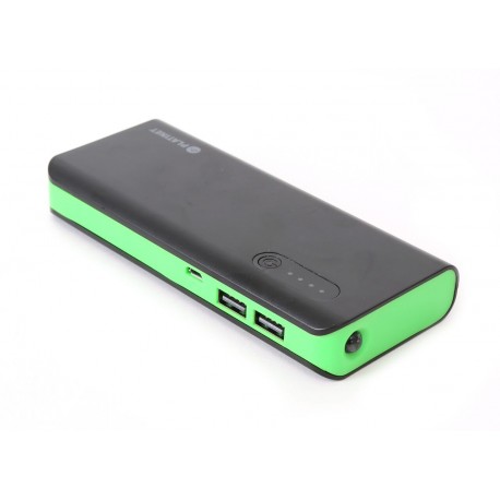 Platinet Power Bank 8000mAh + torch, black/green