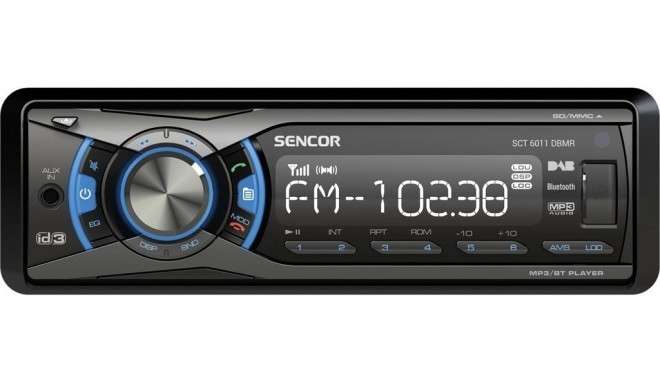 Car Radio with DAB+/AM/FM tuners SENCOR SCT 6011DBMR