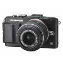 Olympus PEN Lite E-PL6 + 14-42mm II R + 40-150mm R, black