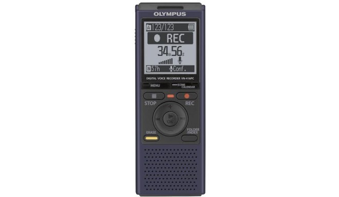 Olympus digital recorder VN-416PC, blue