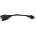 Omega kaabel microUSB - USB OTG 0,15m (42807)