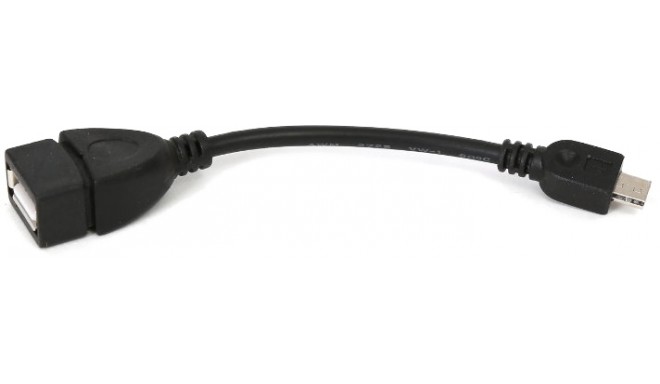 Omega kaabel microUSB - USB OTG 0,15m (42807)