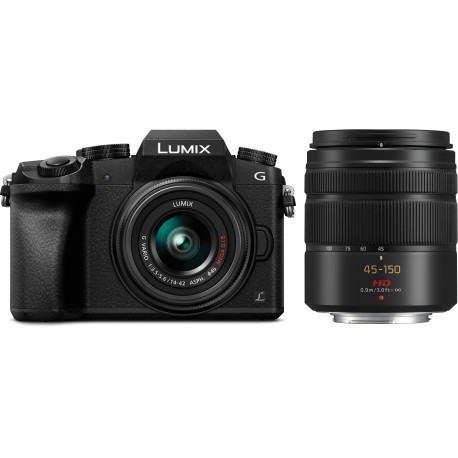 Panasonic Lumix DMC-G7 + 14-42мм + 45-150мм Kit, черный