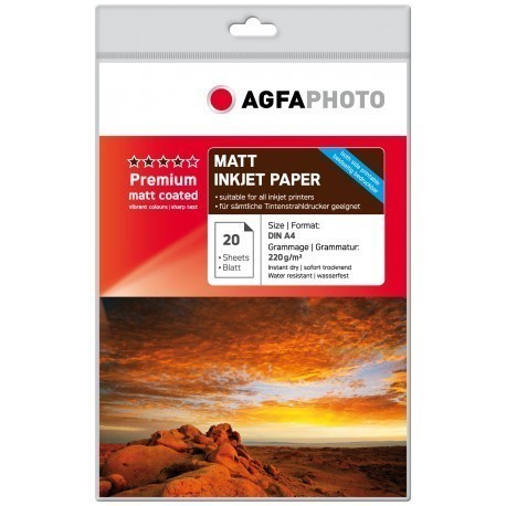 Agfaphoto A4 Premium Matt 220g 20 lapas