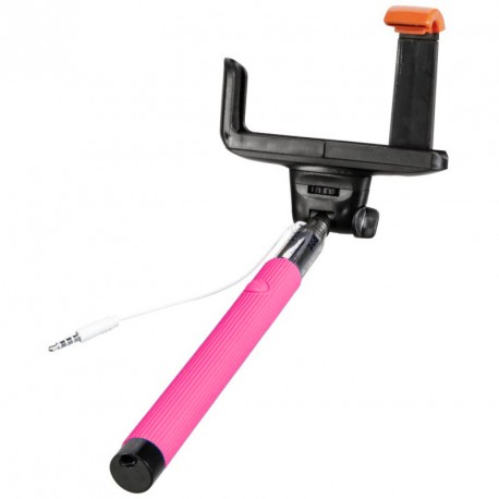 SelfieMAKER Smart монопод с кабелем, розовый