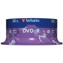 Verbatim DVD+R Matt Silver 4,7GB 16x 25tk torn