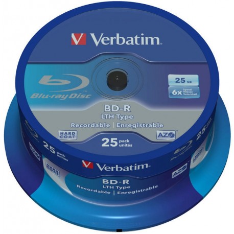 Verbatim BD-R LTH 25GB 6x 25tk tornis
