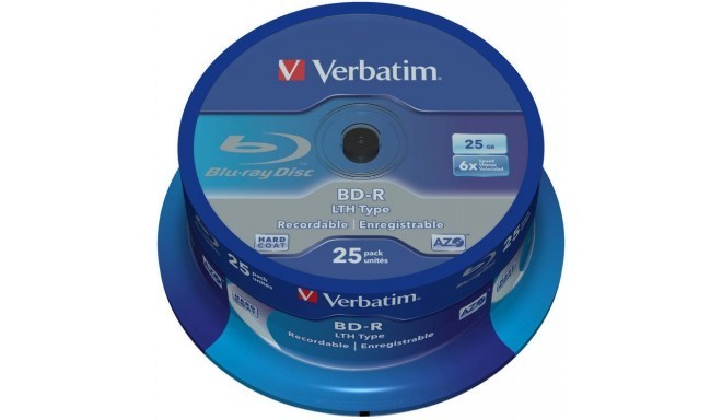 BD-R Verbatim 25GB 6x Cake 25шт