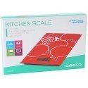 Omega kitchen scale OBSKR, red