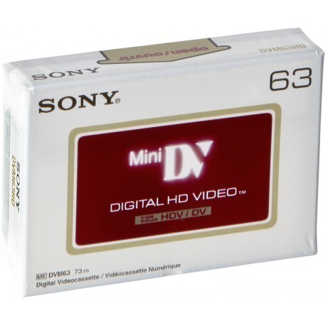 Sony kassett DVM 63 HDV
