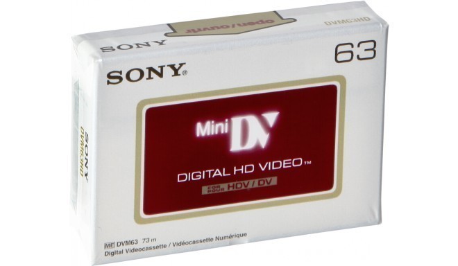Sony tape DVM 63 HDV